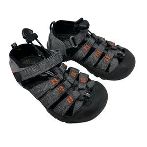 Keen Boys Kids Unisex Orange‎ and Grey Closed Toe Water Shoes Size 10